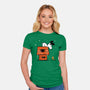 Haunted Doghouse-Womens-Fitted-Tee-damglynn