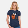 Haunted Doghouse-Womens-Fitted-Tee-damglynn