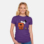 Haunted Doghouse-Womens-Fitted-Tee-damglynn