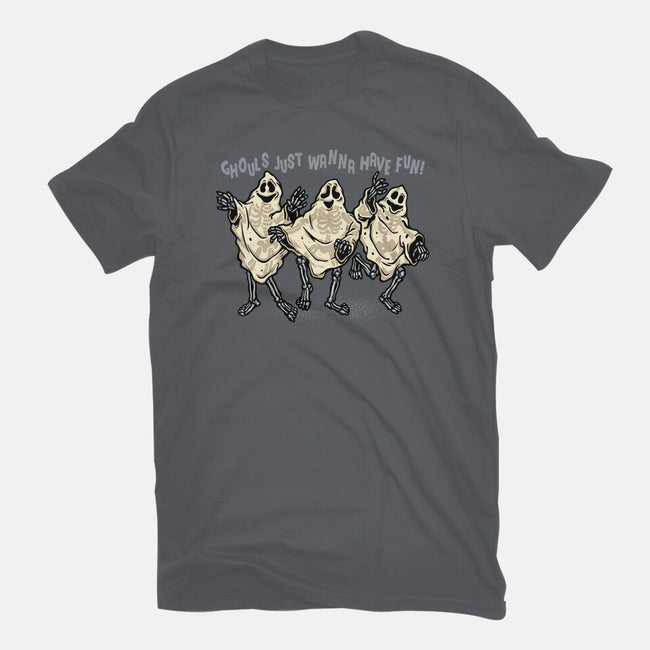 Just Wanna Have Fun-Womens-Fitted-Tee-glitchygorilla