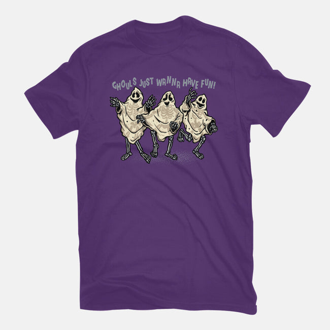 Just Wanna Have Fun-Womens-Fitted-Tee-glitchygorilla