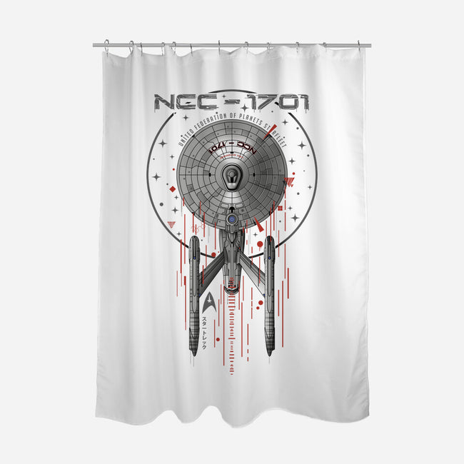 The Enterprise-None-Polyester-Shower Curtain-silentOp