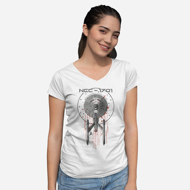 The Enterprise-Womens-V-Neck-Tee-silentOp