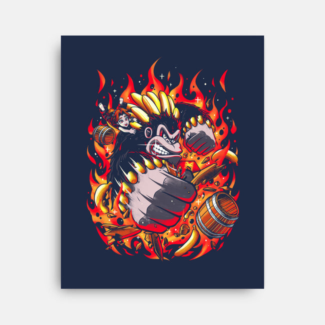 DK Bananza-None-Stretched-Canvas-zybbhorn