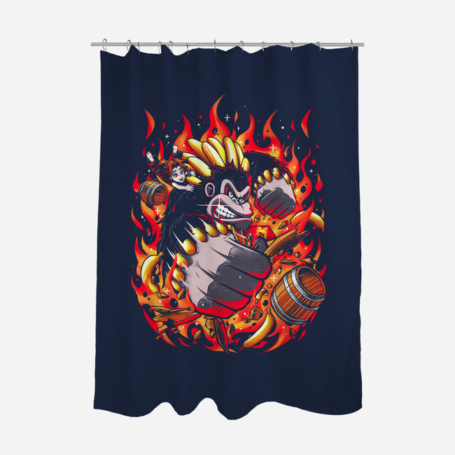DK Bananza-None-Polyester-Shower Curtain-zybbhorn