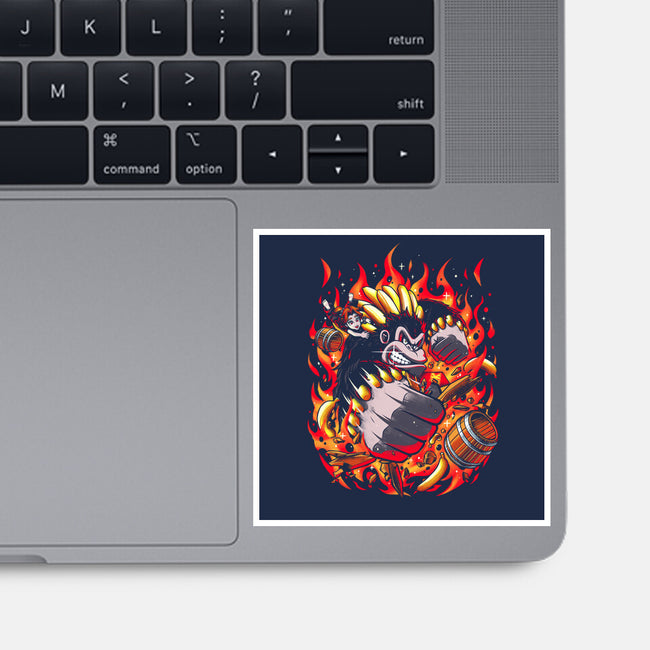 DK Bananza-None-Glossy-Sticker-zybbhorn