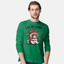 Leaf Me Alone This Fall-Mens-Long Sleeved-Tee-Marinho