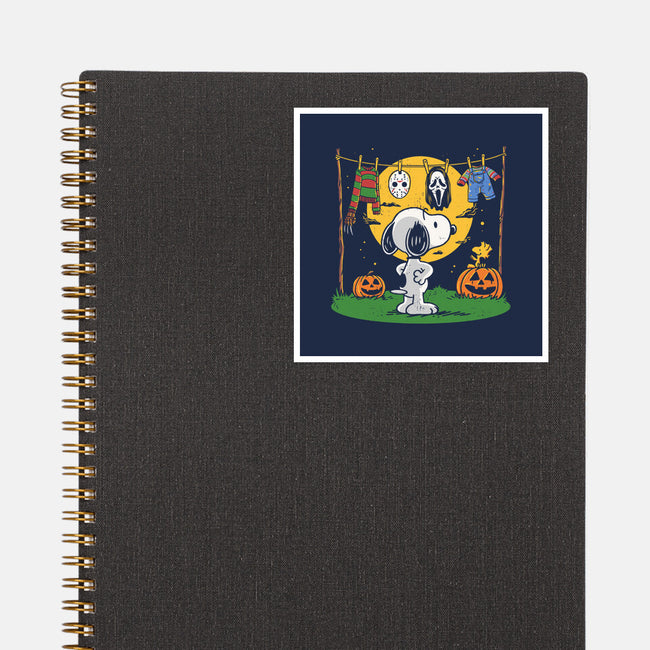 Snoopy Halloween Costume-None-Glossy-Sticker-Marinho