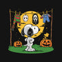 Snoopy Halloween Costume-Mens-Heavyweight-Tee-Marinho