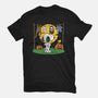 Snoopy Halloween Costume-Womens-Fitted-Tee-Marinho