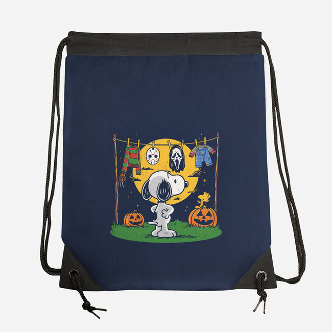 Snoopy Halloween Costume-None-Drawstring-Bag-Marinho