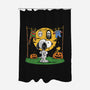 Snoopy Halloween Costume-None-Polyester-Shower Curtain-Marinho