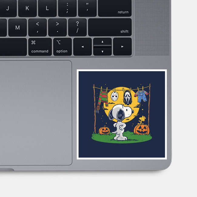 Snoopy Halloween Costume-None-Glossy-Sticker-Marinho