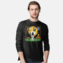 Snoopy Halloween Costume-Mens-Long Sleeved-Tee-Marinho