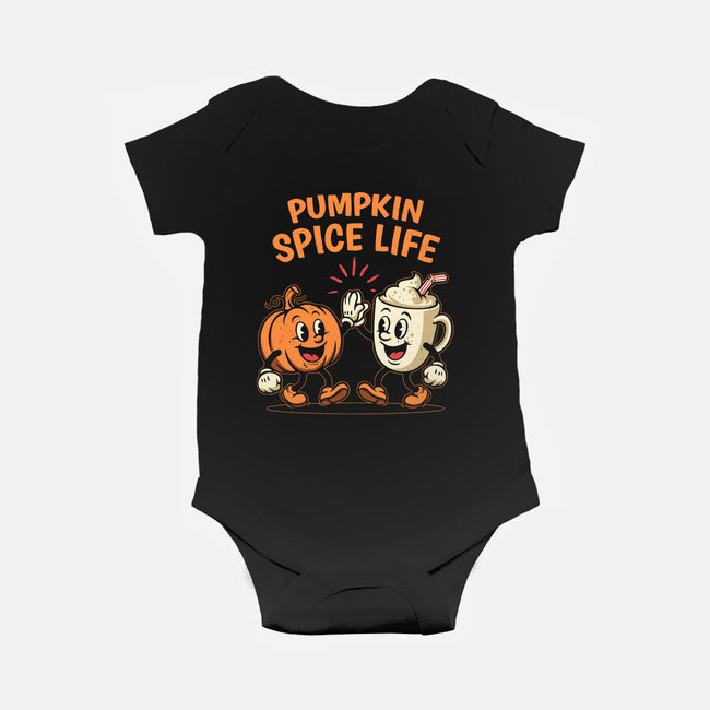 Pumpkin Spice Life-Baby-Basic-Onesie-Marinho