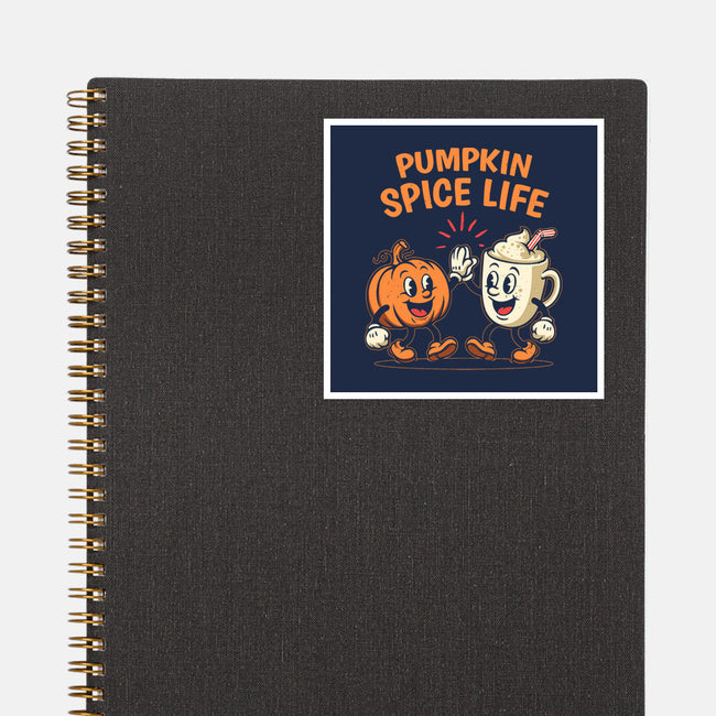 Pumpkin Spice Life-None-Glossy-Sticker-Marinho