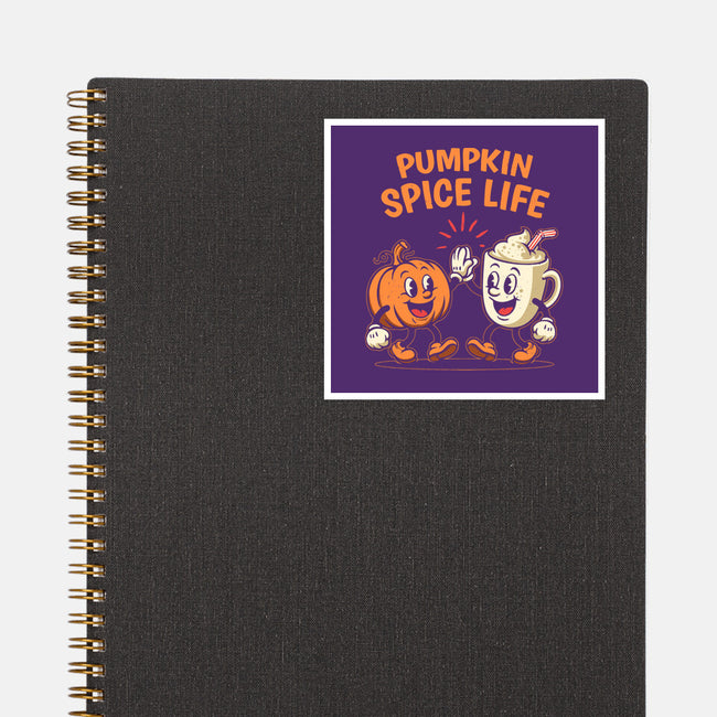 Pumpkin Spice Life-None-Glossy-Sticker-Marinho
