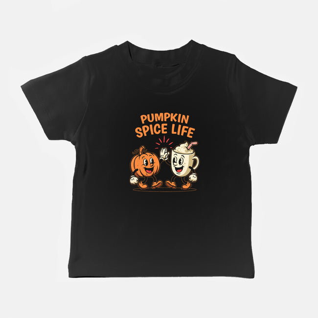 Pumpkin Spice Life-Baby-Basic-Tee-Marinho