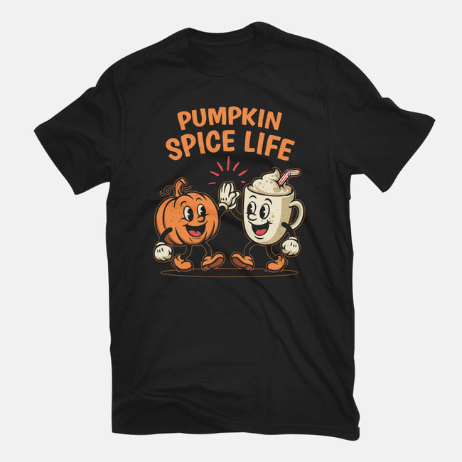 Pumpkin Spice Life-Womens-Fitted-Tee-Marinho