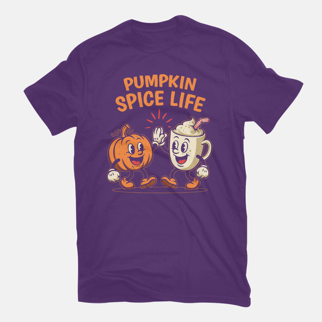Pumpkin Spice Life-Womens-Basic-Tee-Marinho