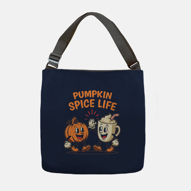Pumpkin Spice Life-None-Adjustable Tote-Bag-Marinho