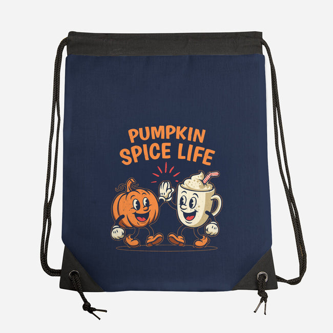 Pumpkin Spice Life-None-Drawstring-Bag-Marinho