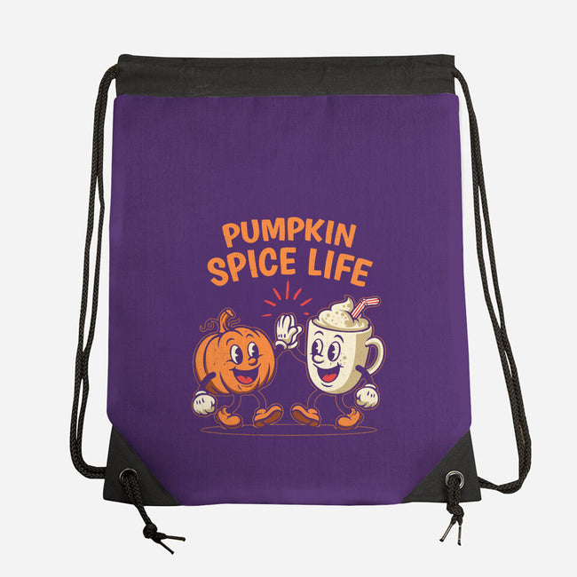 Pumpkin Spice Life-None-Drawstring-Bag-Marinho