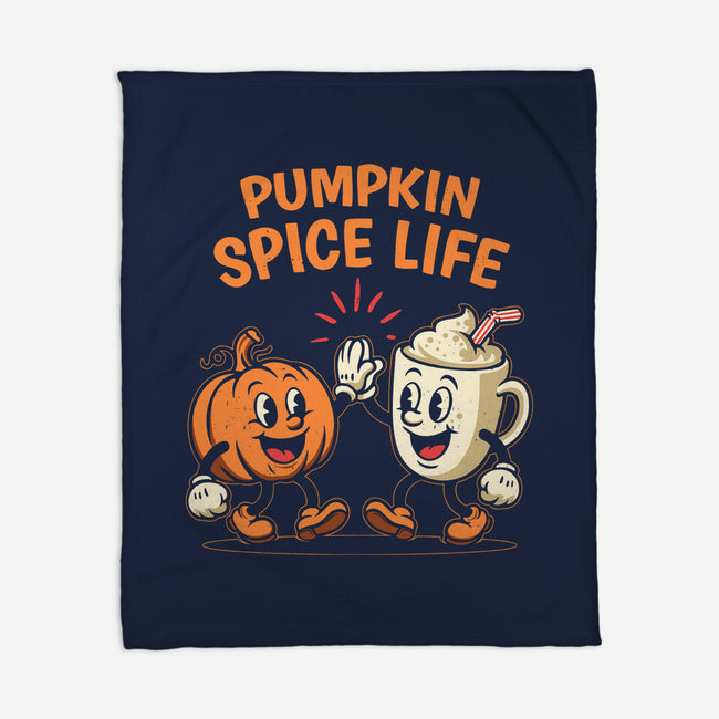 Pumpkin Spice Life-None-Fleece-Blanket-Marinho