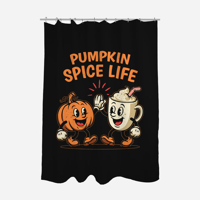 Pumpkin Spice Life-None-Polyester-Shower Curtain-Marinho