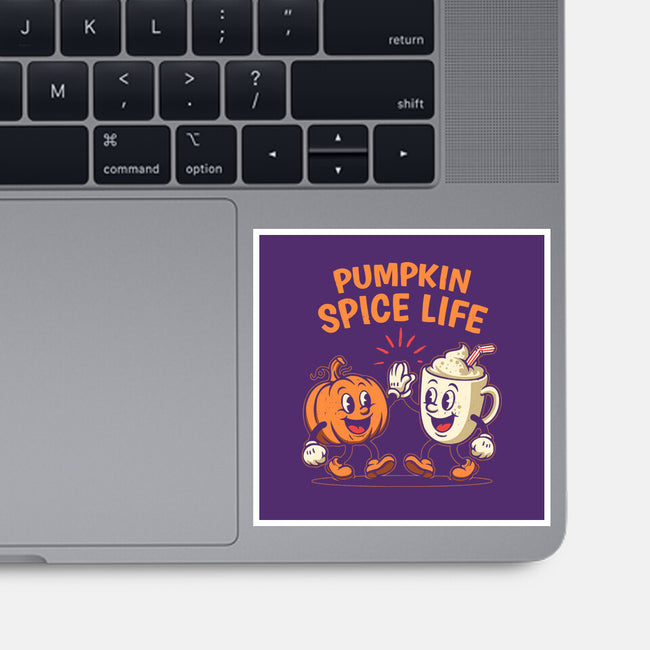Pumpkin Spice Life-None-Glossy-Sticker-Marinho