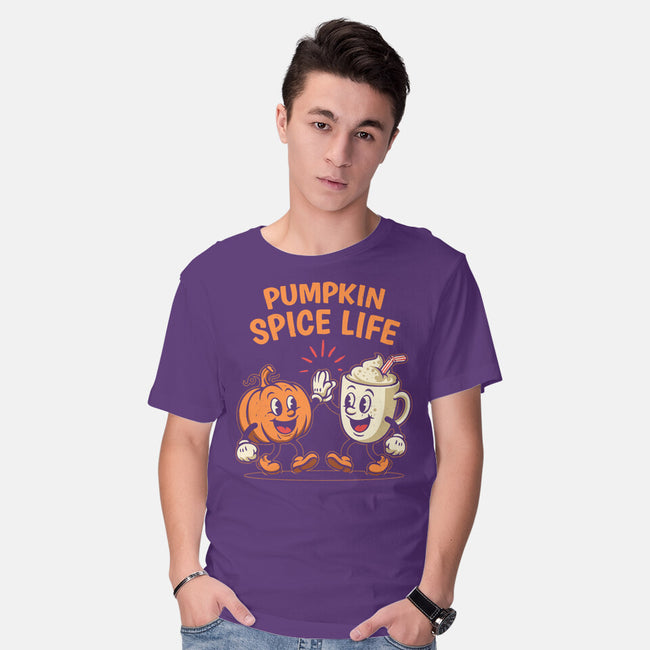 Pumpkin Spice Life-Mens-Basic-Tee-Marinho