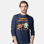 Pumpkin Spice Life-Mens-Long Sleeved-Tee-Marinho