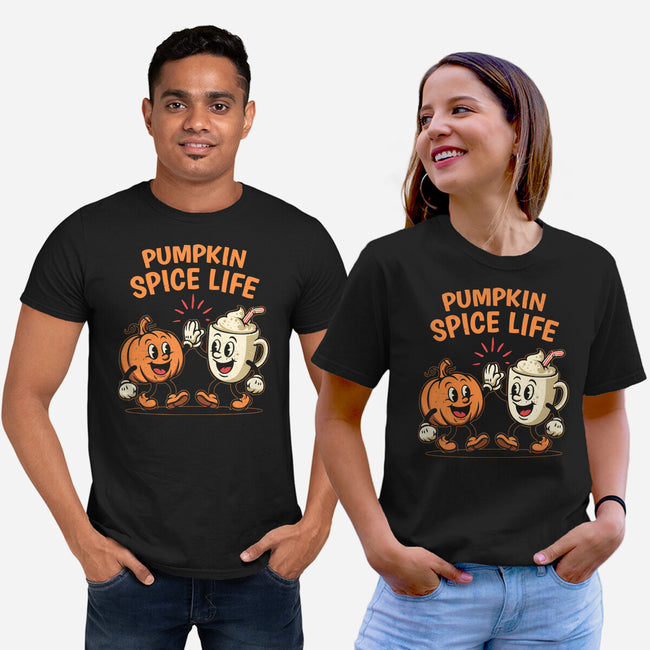 Pumpkin Spice Life-Unisex-Basic-Tee-Marinho