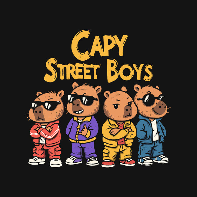 Capy Street Boys-Youth-Crew Neck-Sweatshirt-Marinho