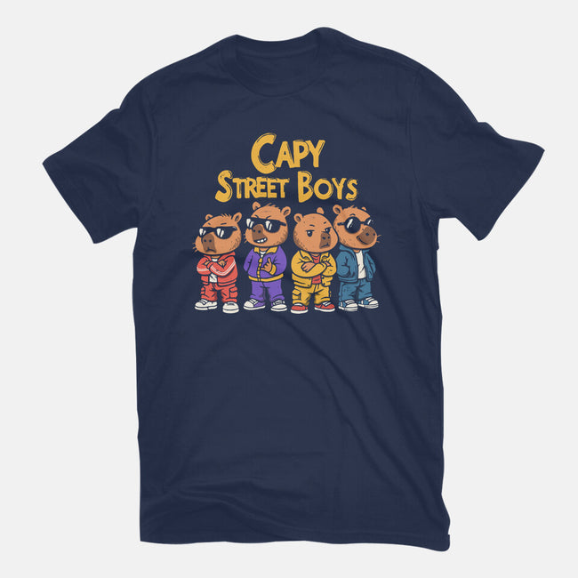 Capy Street Boys-Mens-Basic-Tee-Marinho