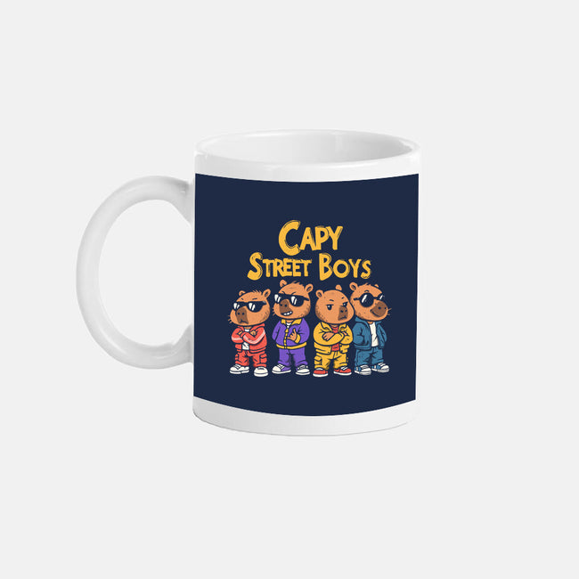 Capy Street Boys-None-Mug-Drinkware-Marinho