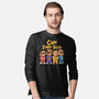 Capy Street Boys-Mens-Long Sleeved-Tee-Marinho