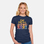 Capy Street Boys-Womens-Fitted-Tee-Marinho