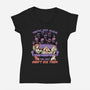 Ghosts and Cats Everywhere-Womens-V-Neck-Tee-Studio Mootant