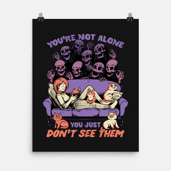 Ghosts and Cats Everywhere-None-Matte-Poster-Studio Mootant