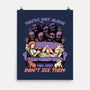 Ghosts and Cats Everywhere-None-Matte-Poster-Studio Mootant