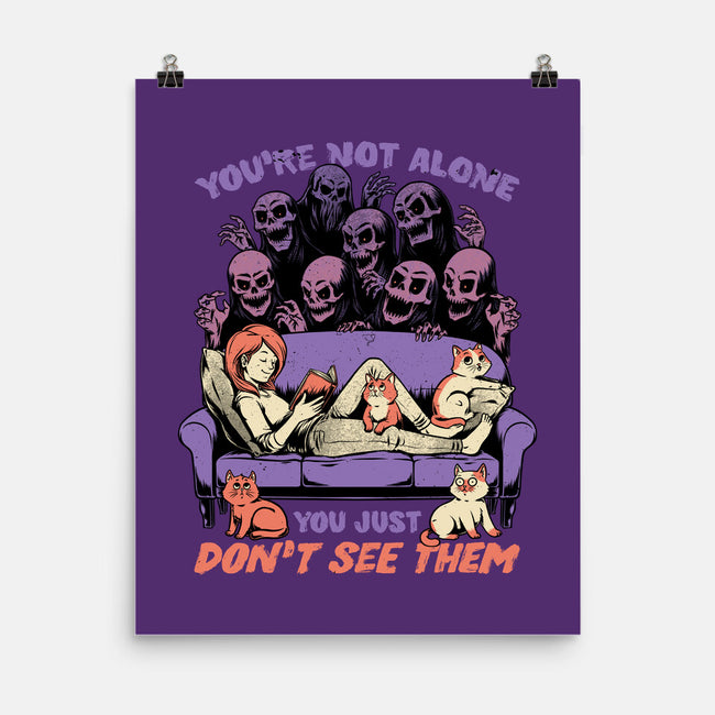 Ghosts and Cats Everywhere-None-Matte-Poster-Studio Mootant