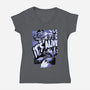 Experiment Alien Monster-Womens-V-Neck-Tee-Studio Mootant