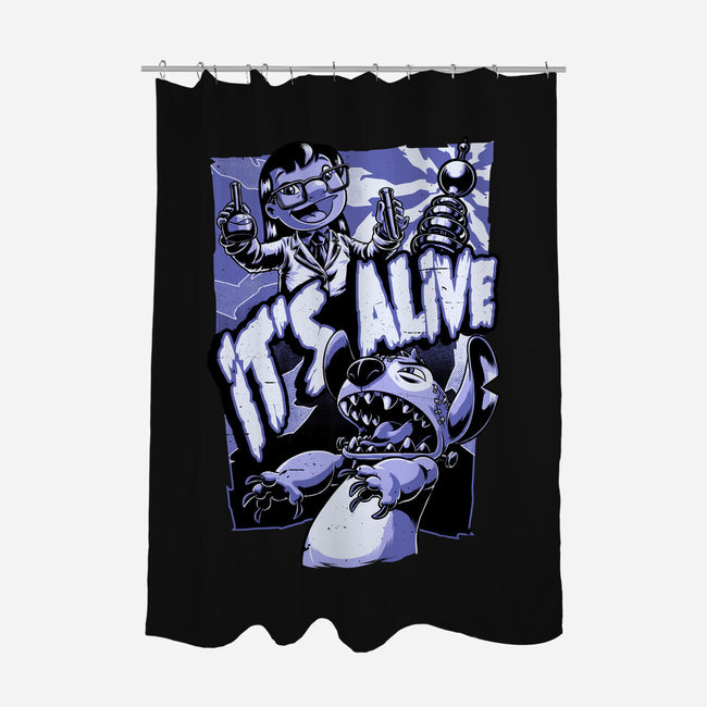 Experiment Alien Monster-None-Polyester-Shower Curtain-Studio Mootant