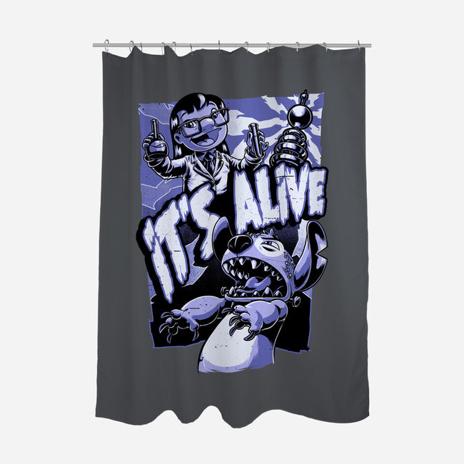 Experiment Alien Monster-None-Polyester-Shower Curtain-Studio Mootant
