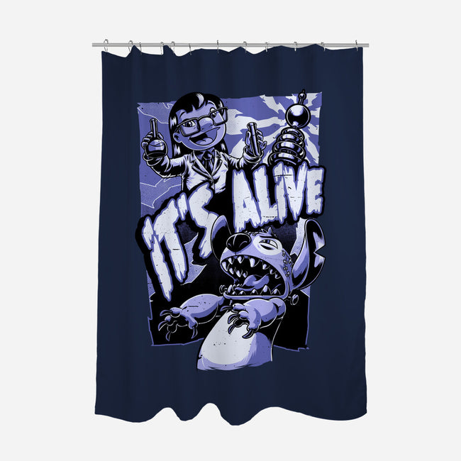 Experiment Alien Monster-None-Polyester-Shower Curtain-Studio Mootant