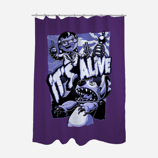 Experiment Alien Monster-None-Polyester-Shower Curtain-Studio Mootant