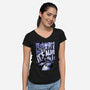 Experiment Alien Monster-Womens-V-Neck-Tee-Studio Mootant