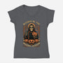 Blessed Spooky Season-Womens-V-Neck-Tee-Studio Mootant