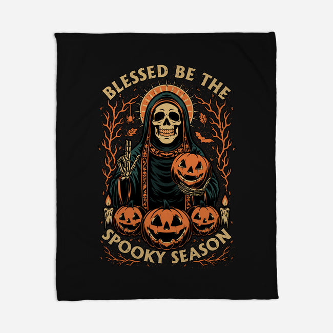 Blessed Spooky Season-None-Fleece-Blanket-Studio Mootant
